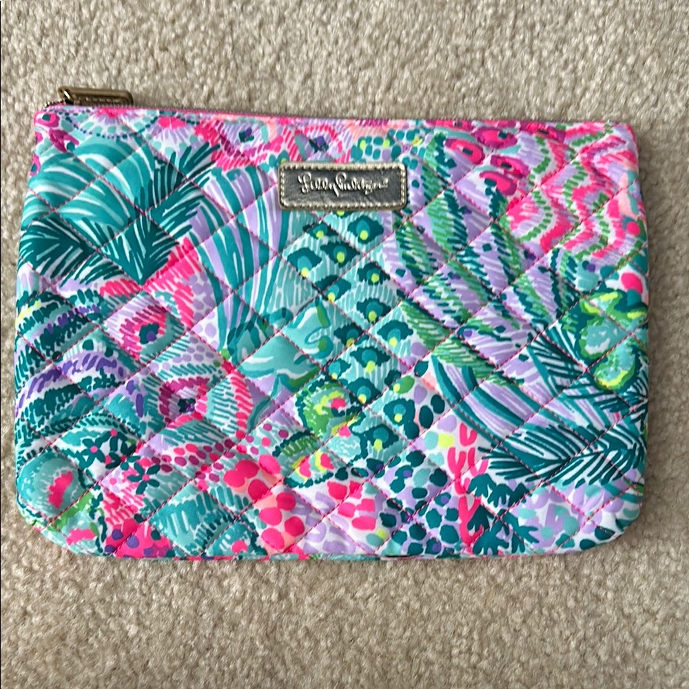Lilly Pulitzer Quilted Pouch